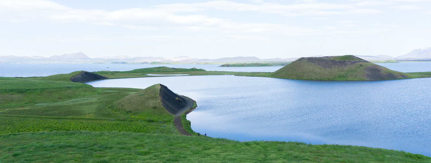 Région de Myvatn, cratères au nord de l'Islande