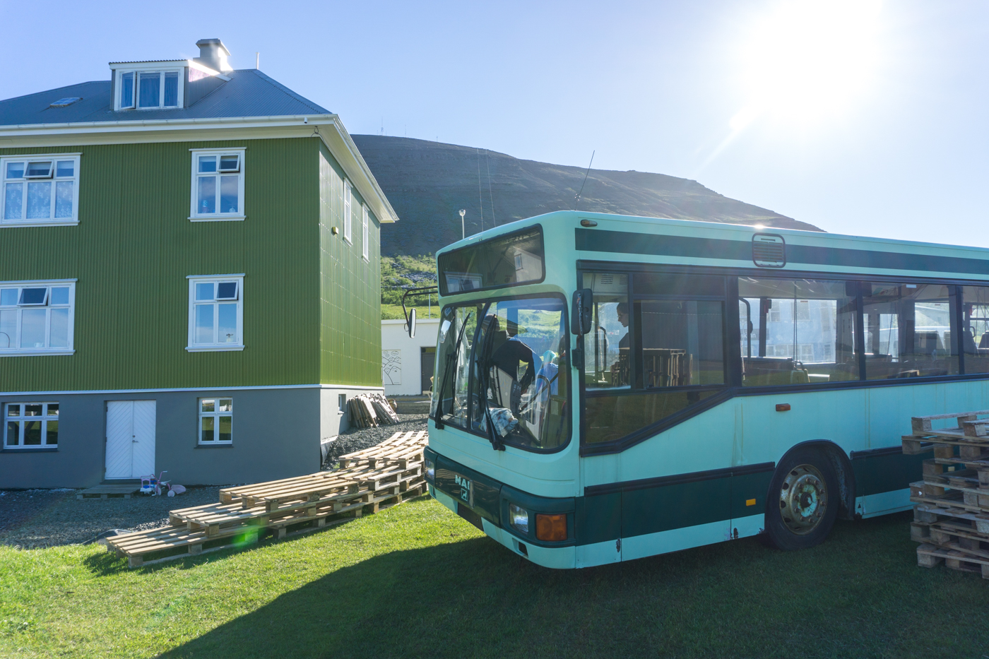 Simbahöllin Café à Thingeyri dans les Fjords de l'Ouest en Islande