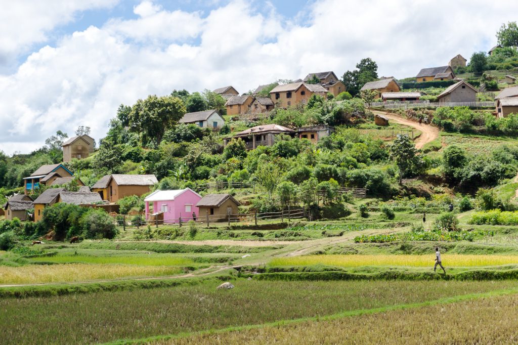 Fermier à l'oeuvre à Madagascar