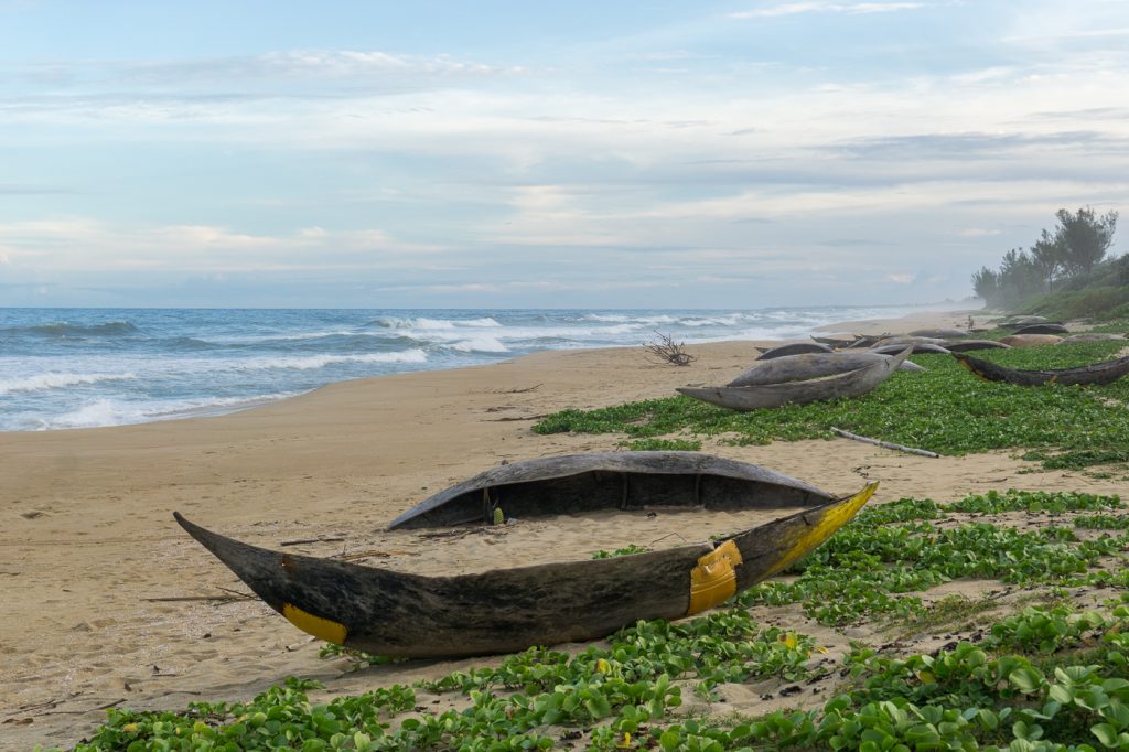 Pirogues de pêche locale à Madagascar