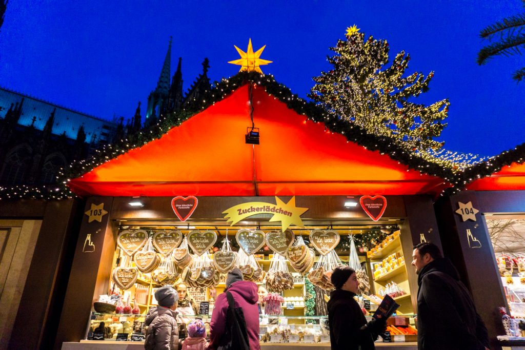 Où partir à Noël ou au Nouvel An - Zuckerlaedchen - Marché de Noël de Cologne - Köln, Allemagne