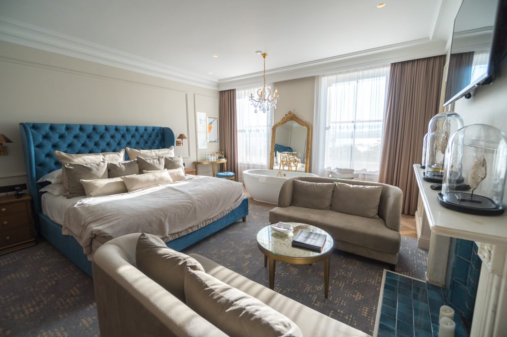 Chambre luxueuse au Lympstone Manor