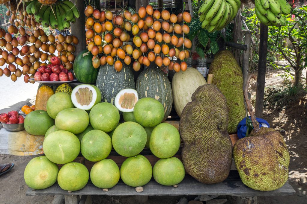 Kiosque de vente de fruits à Madagascar