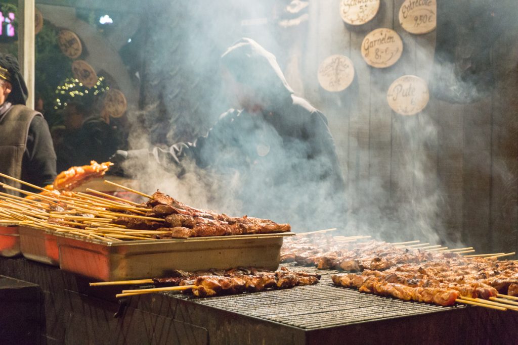 Viande sur le grill