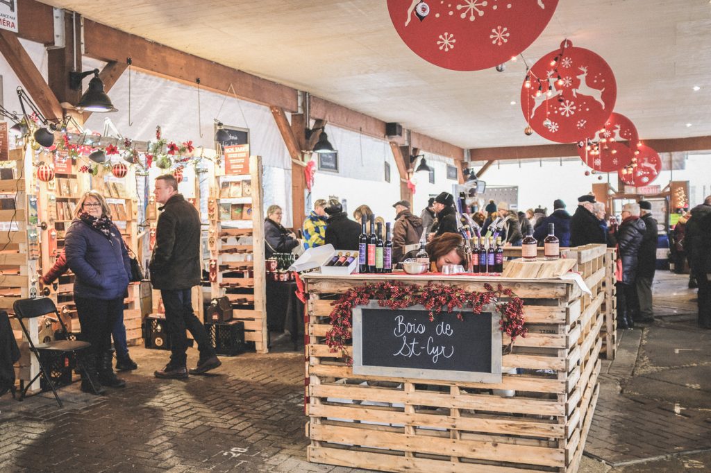 Kiosque du marché de Noël de St-Jean-sur-Richelieu, Québec