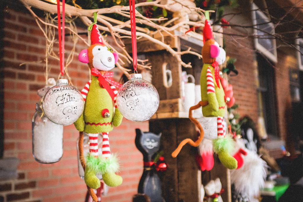 Ornements de Noël - Marché de Noël du Vieux-St-Jean en Montérégie, Québec