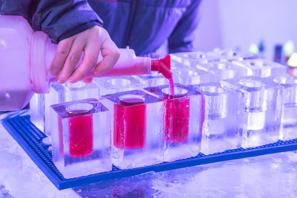 Shooters de glace à l'hôtel de Québec