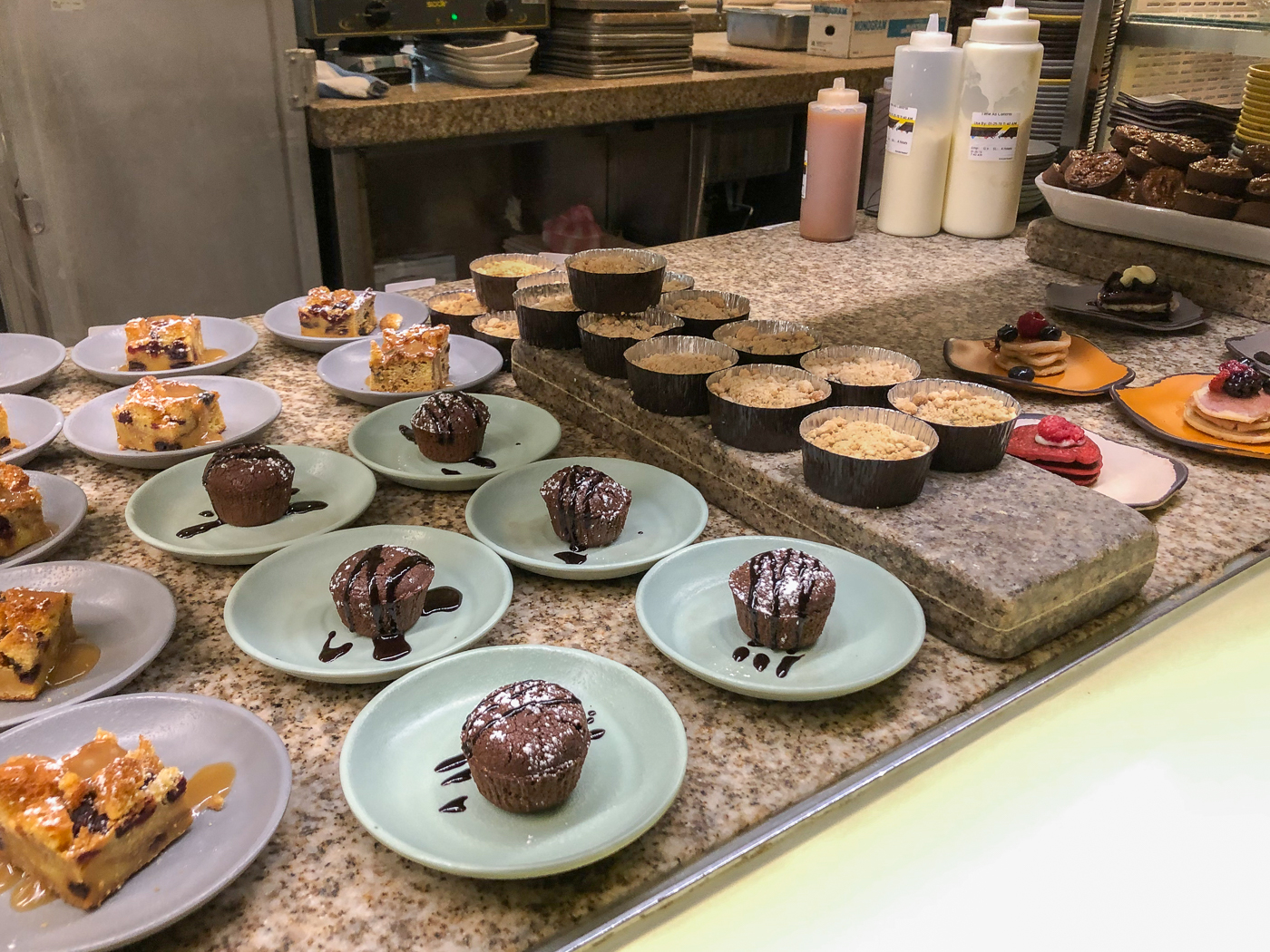 Bacchanal Buffet - comptoir de desserts du Ceasars Las Vegas