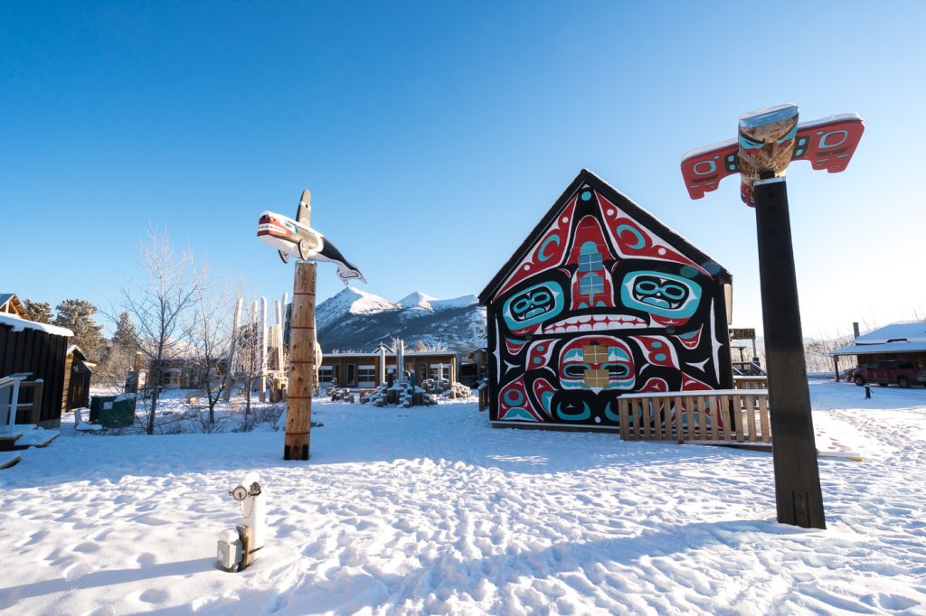 Carcross Commons du Yukon - art autochtone