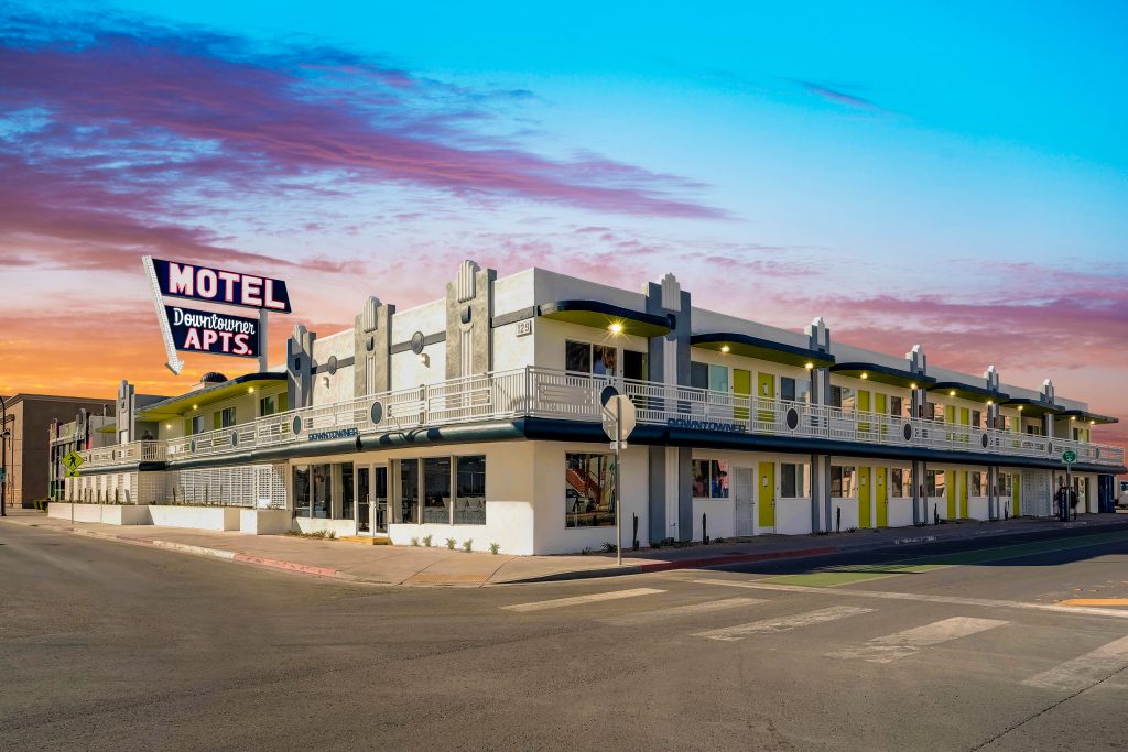 Façade du Downtowner Motel de Downtown Las Vegas