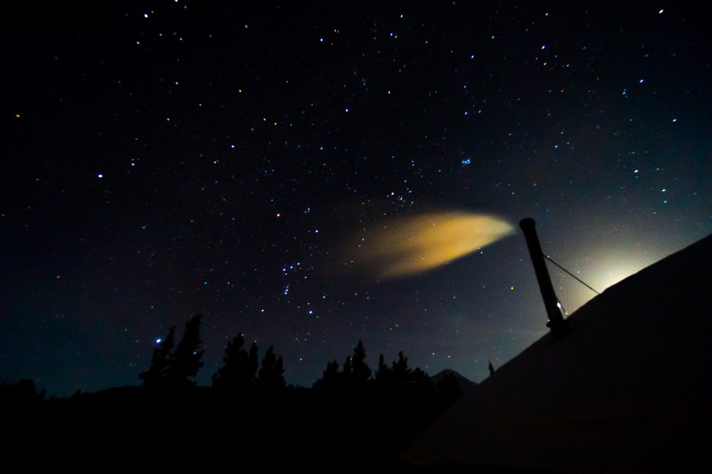 Pollution lumineuse - aurores boréales au Yukon