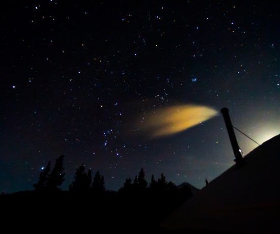 Pollution lumineuse - aurores boréales au Yukon