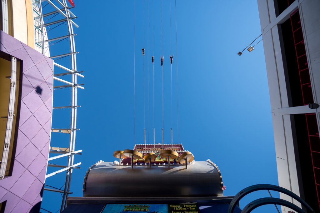 Tyrolienne Slotzilla à faire à Downtown Las Vegas, activités à petit prix et rabais