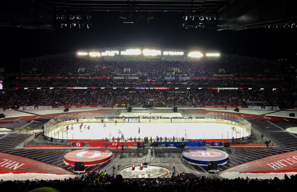 Classique 100 LNH - NHL100 match de hockey Canadiens vs Senators