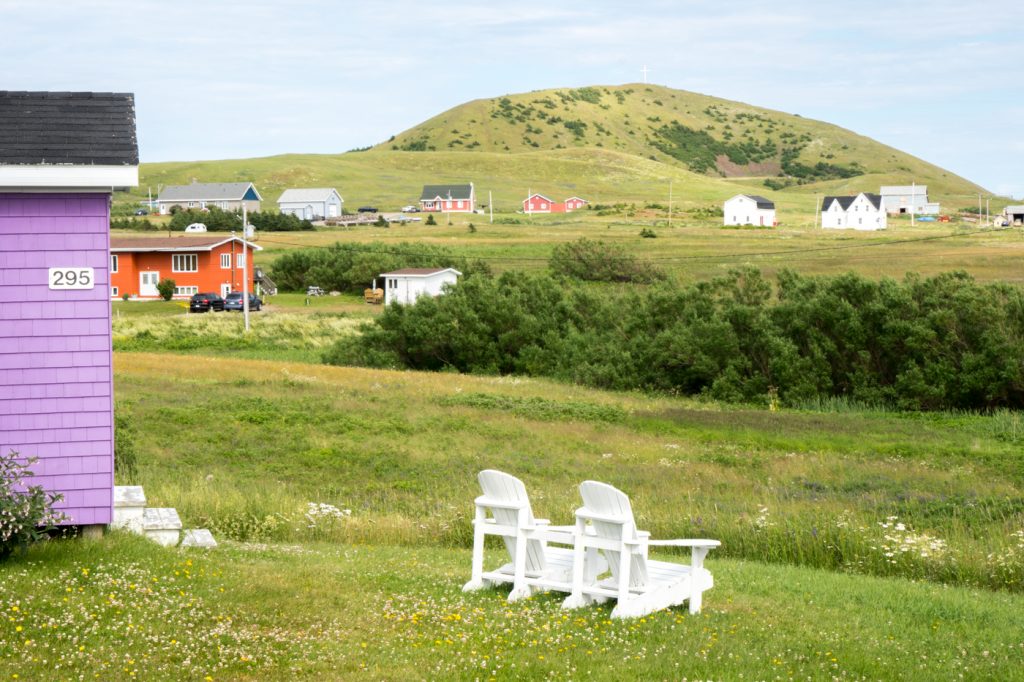 Maisons colorées madeliniennes aux îles de la Madeleine, Québec, Canada