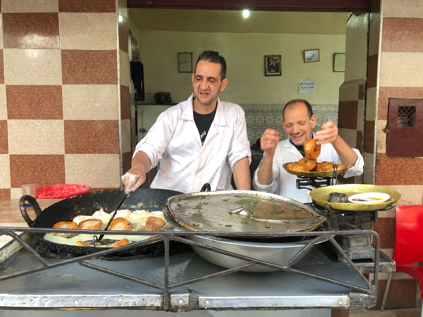 Restaurant de street food à Marrakech - Sfenj/Beignes