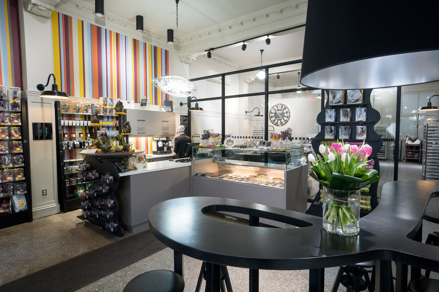 Salle de la chocolaterie Samson à Trois-Rivières