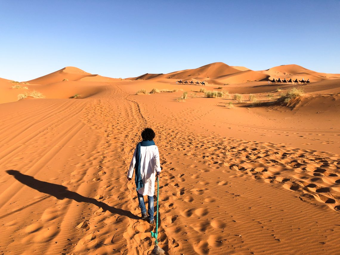 Ma Nuit Dans Le Désert Du Sahara à Merzouga Au Maroc Moi