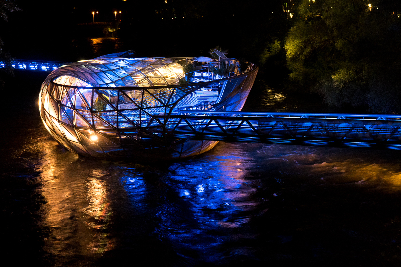 Murinsel de nuit - Quoi faire à Graz