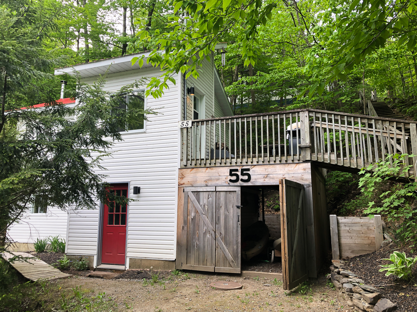 Façace des Chalets Howard - Où dormir Cantons-de-l'Est, Québec