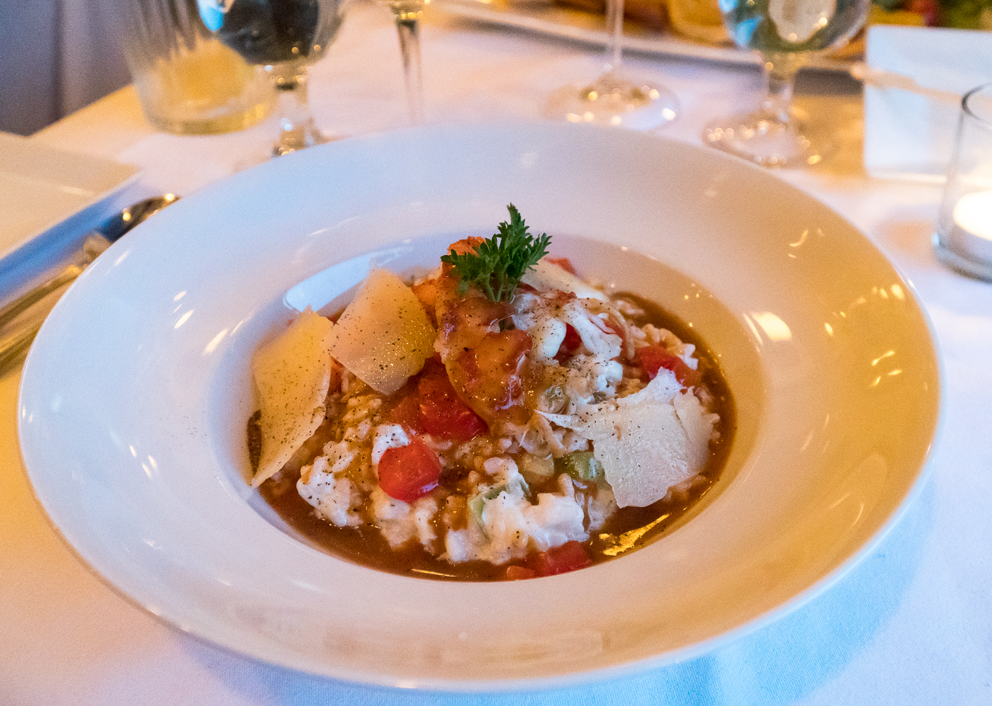 Risotto au homard du restaurant à la bonne vôtre