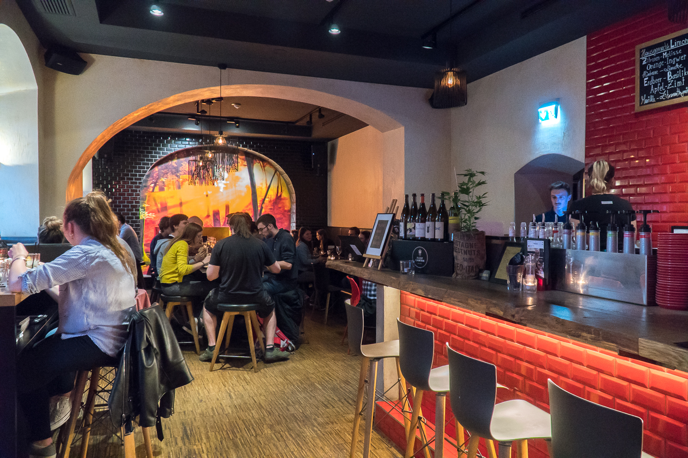 Salle à manger du restaurant Freigeist de Graz