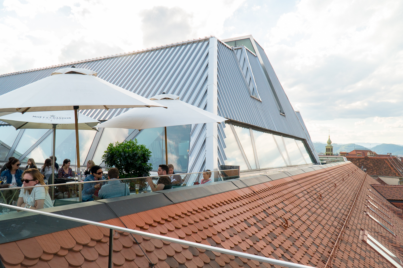 Terrasse du restaurant Café Freiblick - Graz, Autriche