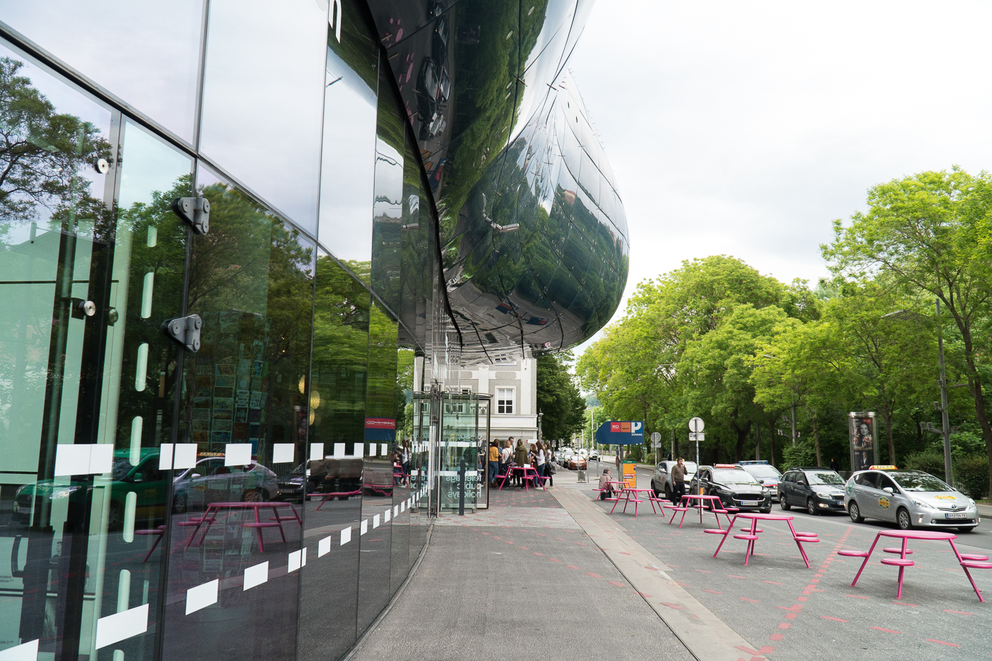 Façade extérieure du musée d'art Kunsthaus Graz