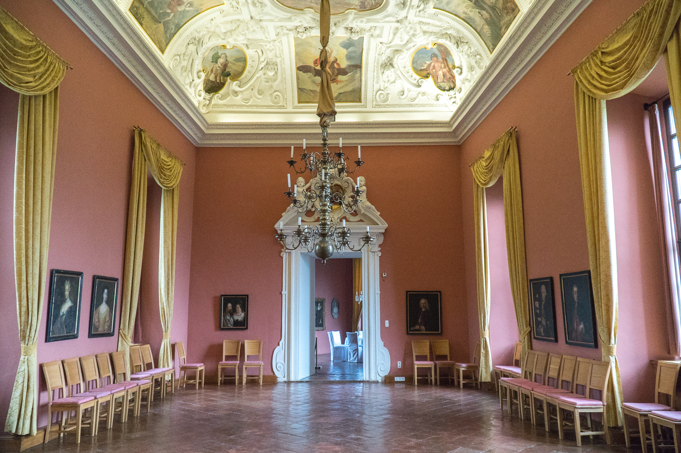 Salle intérieure du Burg Rabenstein