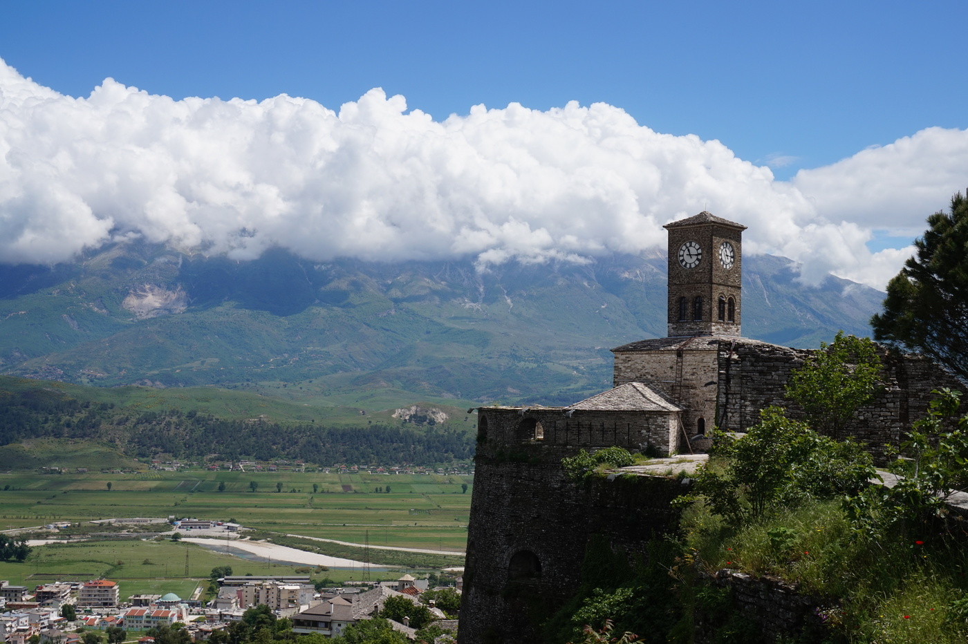 Citadelle de Gjirokaster en Albanie