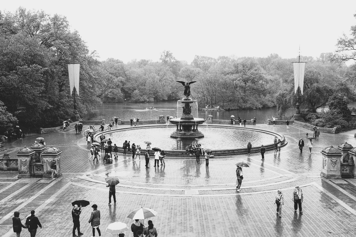 Central Park de New York en noir et blanc par Amélie Courrèges