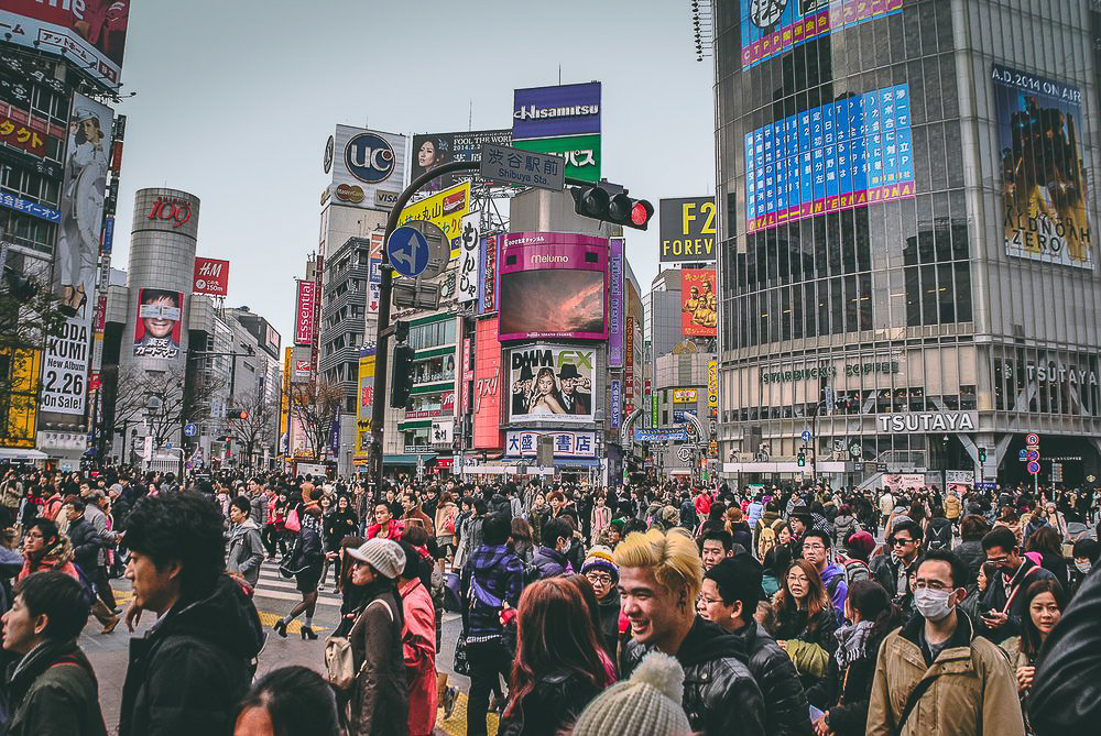 Foule au Japon - Blog voyage Freelensers