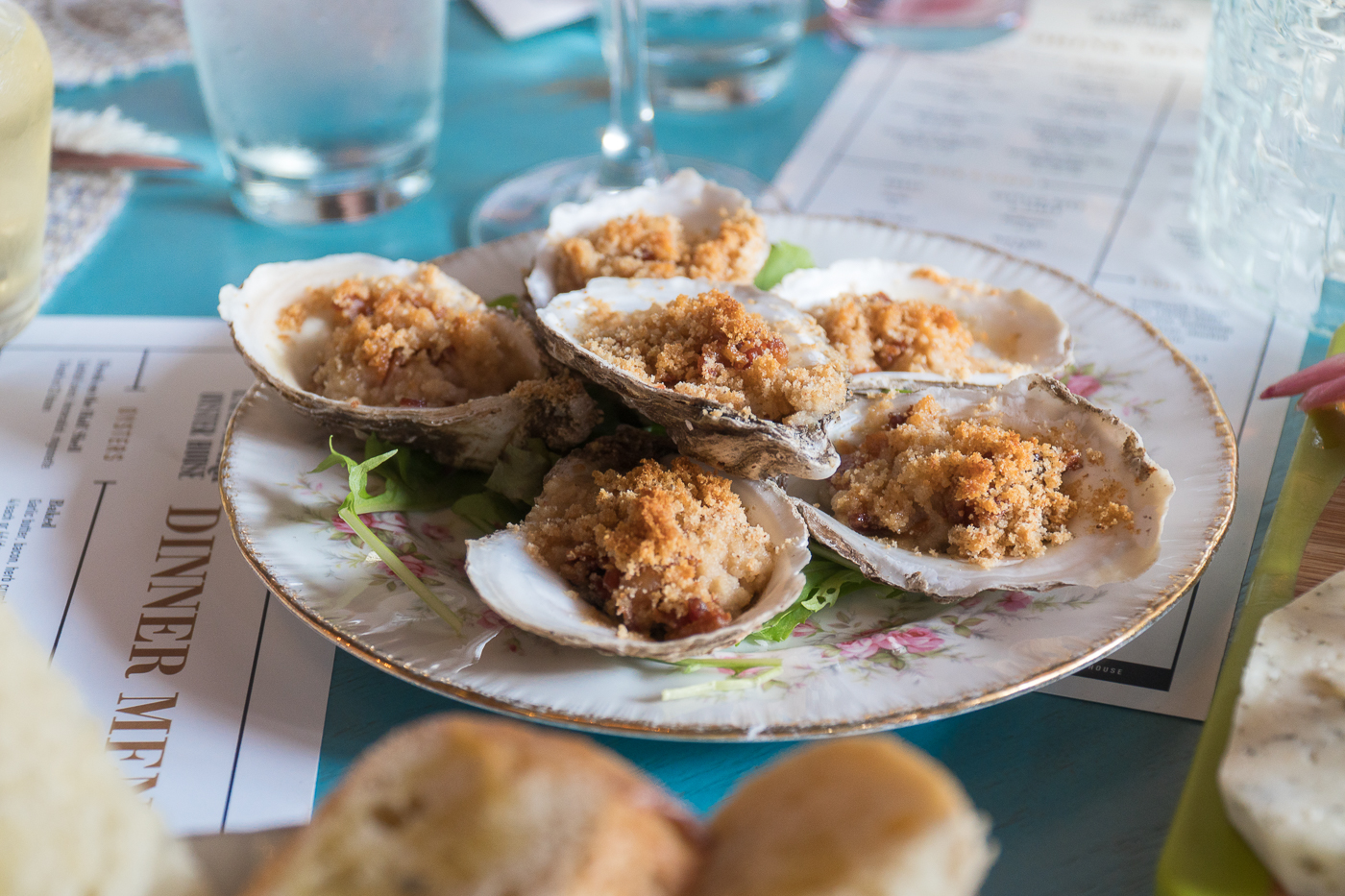 Huîtres gratinées au Landmark Oyster House