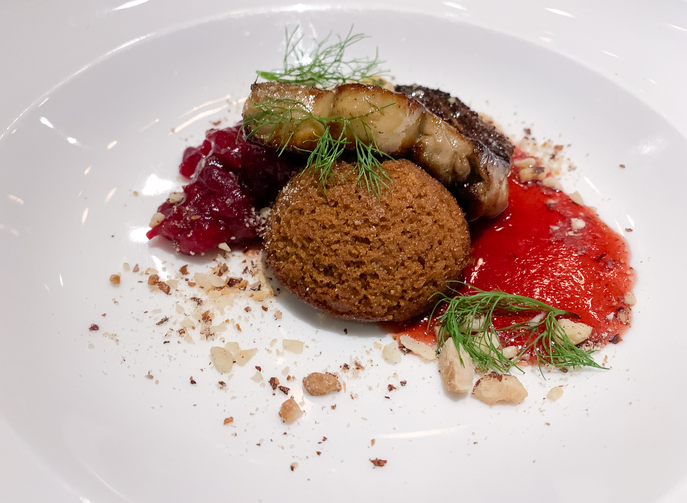 foie gras aux canneberges Wilfrids - quoi manger au Fairmont Château Laurier