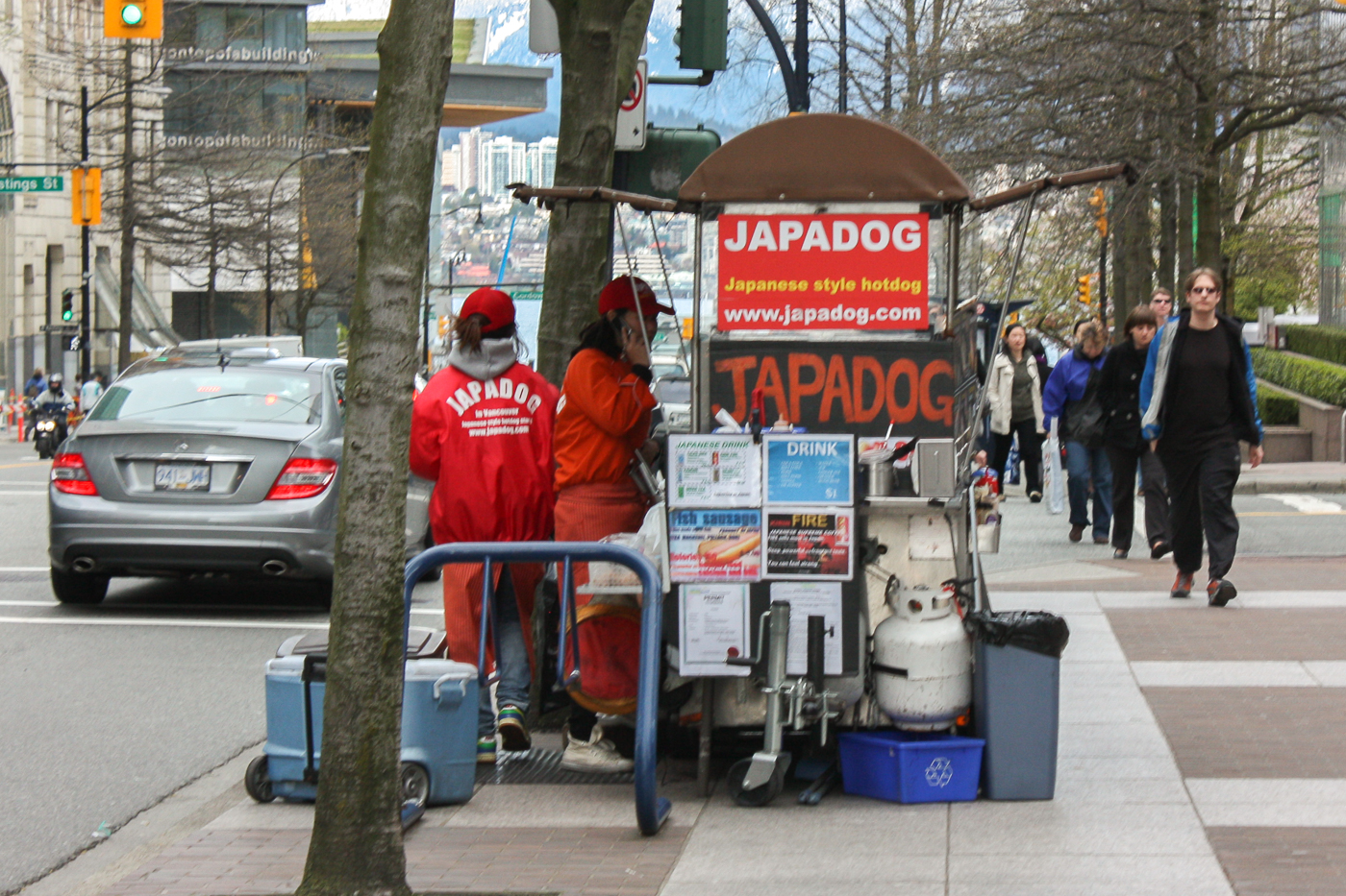 Kiosque de street food Vancouver Japadog