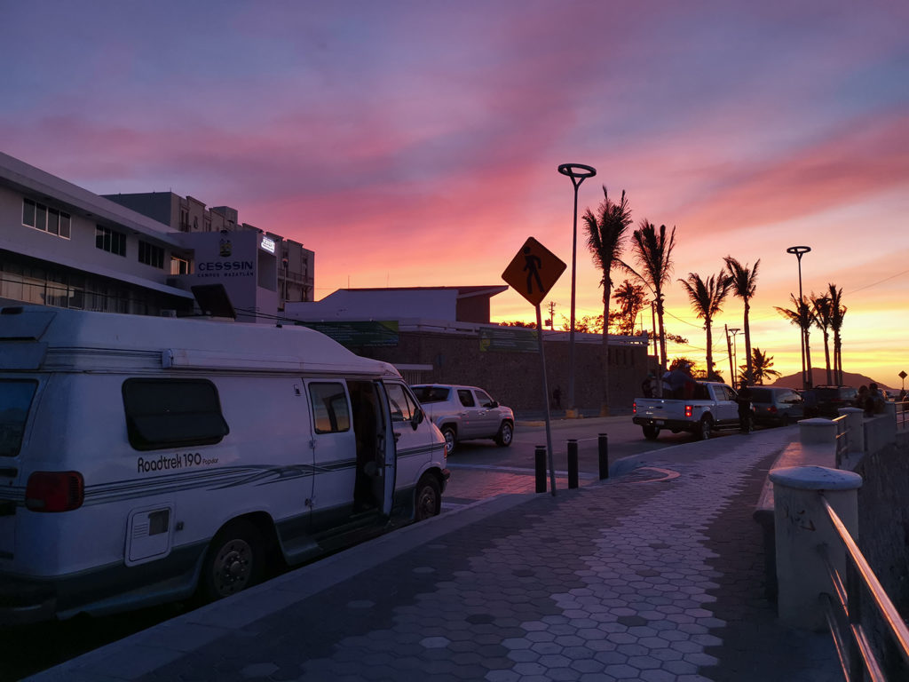 Coucher de soleil à Mazatlán au Mexique