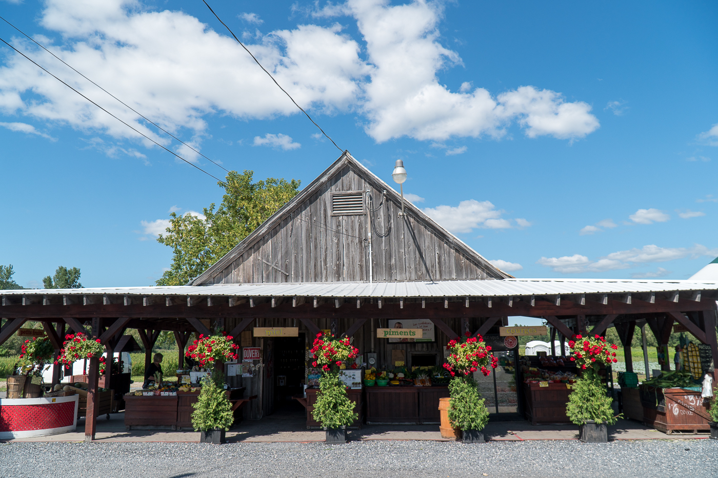 Kiosque à la ferme et autocueillette Aux Jardins d'Abbotsford D.C.