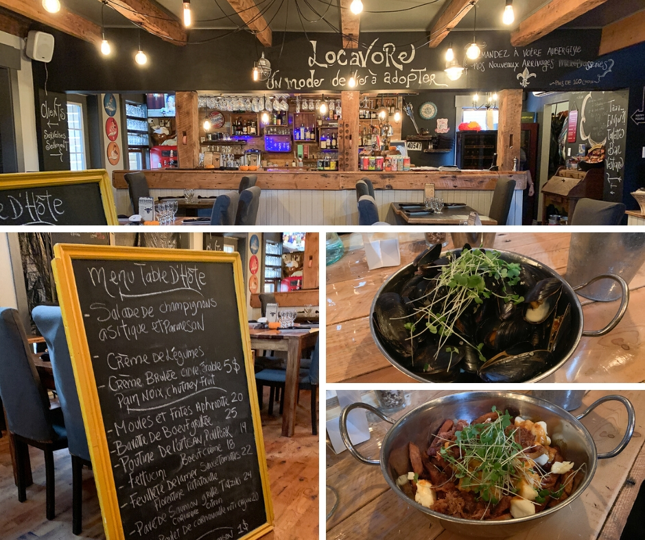 Montage au Restaurant Chez l'artisan où manger en Montérégie