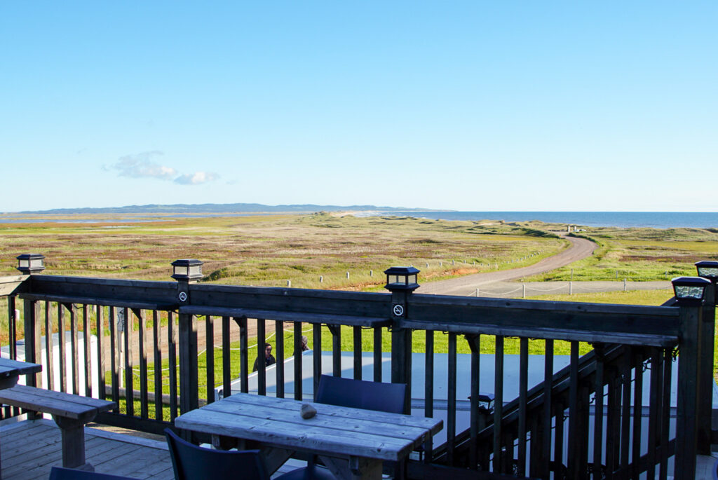 Vue de la terrasse de l'Abri de la Tempête