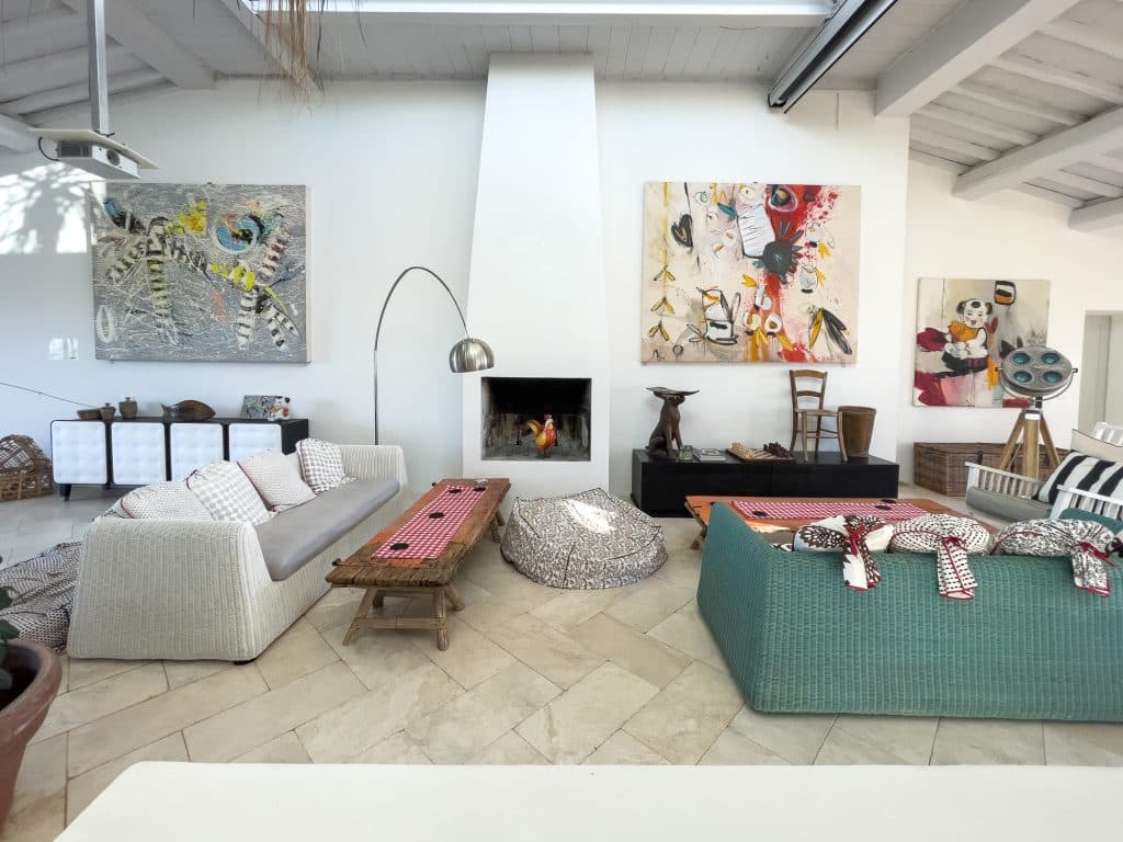 Salon commun au Siena House de Torrita di Siena