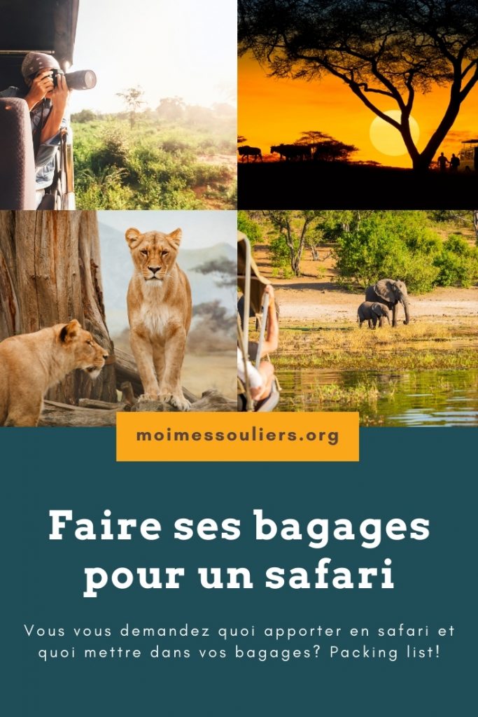 Faire ses bagages pour un safari en Afrique