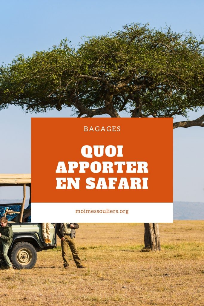 Quoi apporter en safari en Afrique