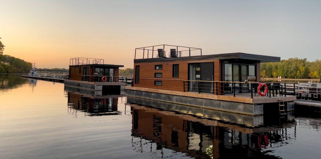 Maison flottante - hébergement insolite à Trois-Rivières