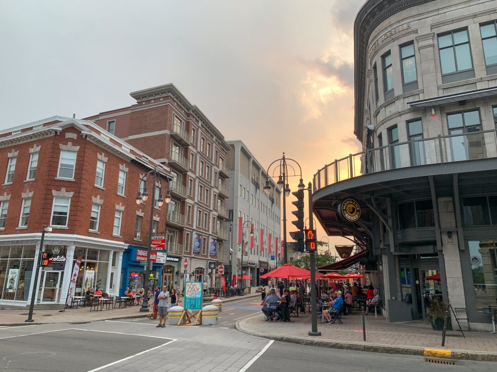 Rue des Forges - Quoi faire à Trois-Rivières - Coucher de soleil