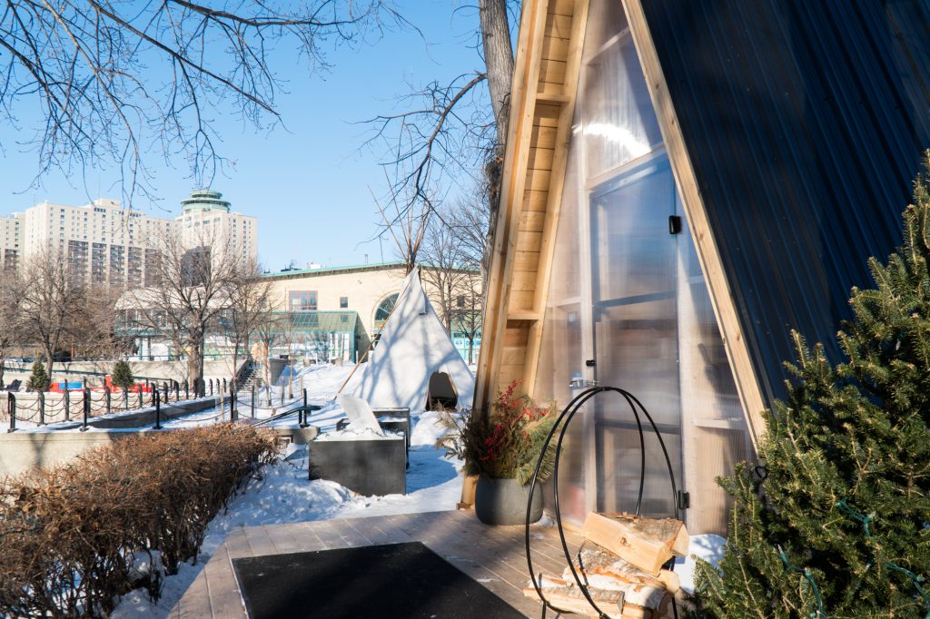 Sauna, The Forks, Winnipeg en hiver