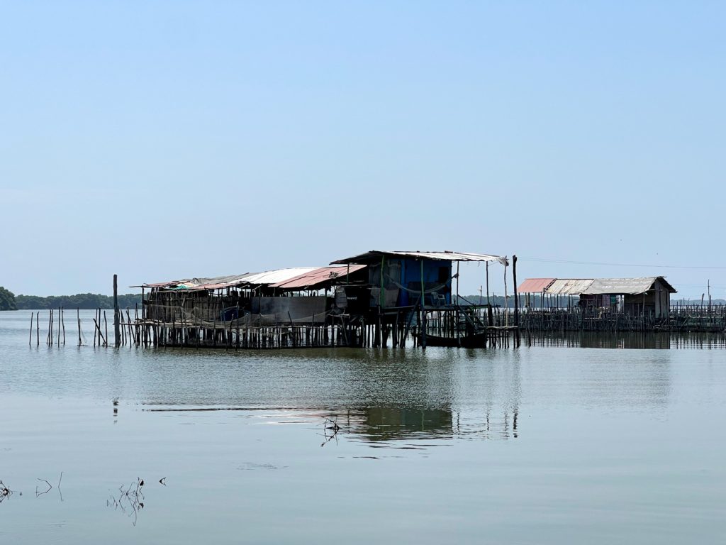 Maisons sur pilotis de pêcheurs à Ciénaga