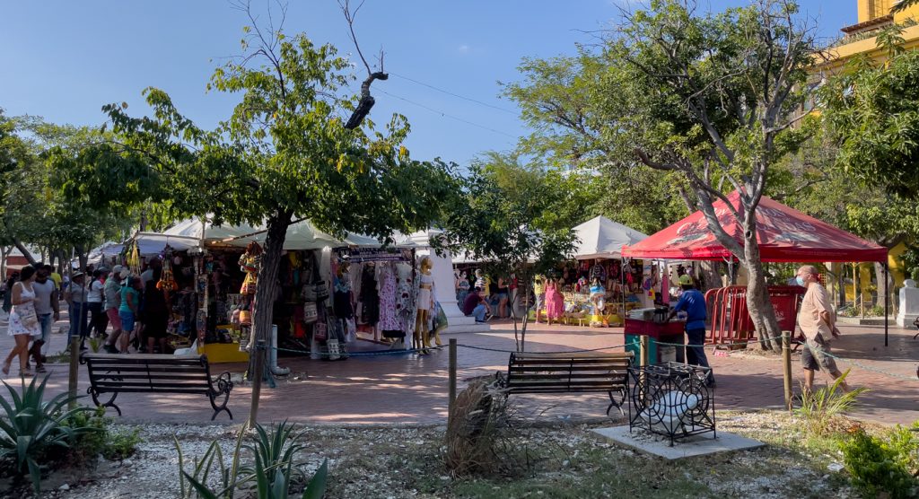 Marché du parque de los Novios