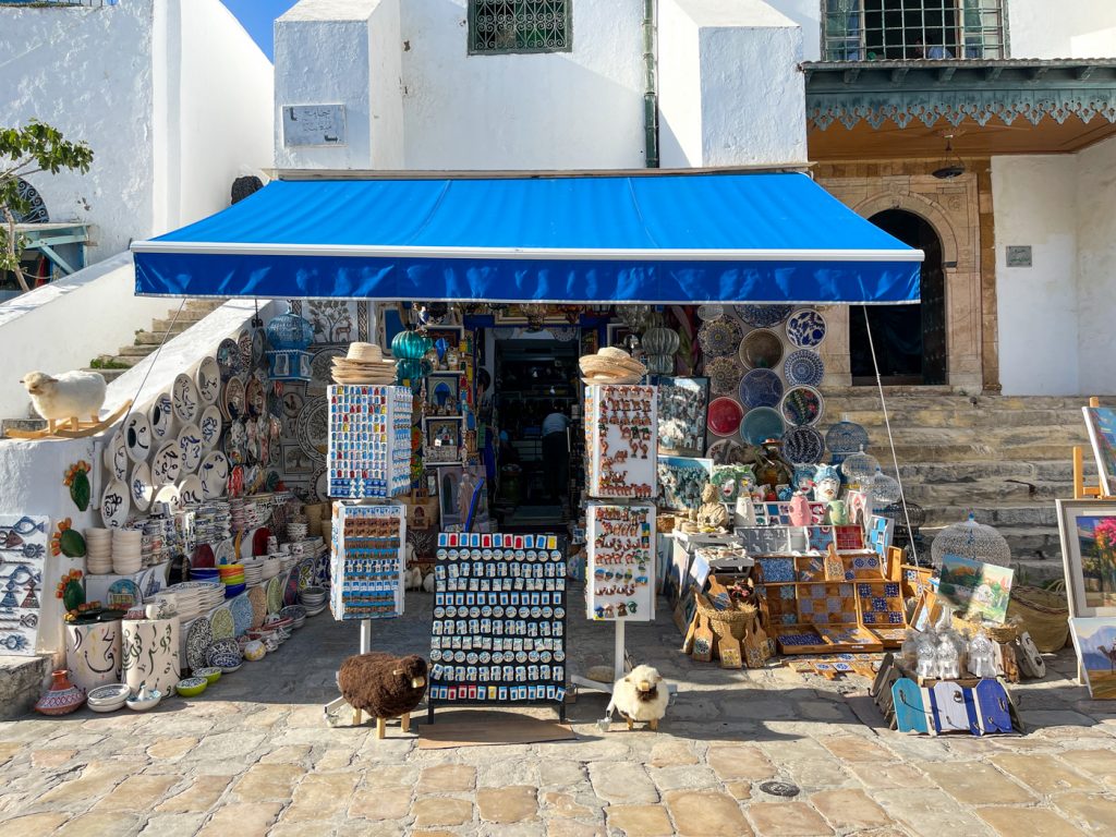 Marchand de la boutique à Sidi Bou Saïd