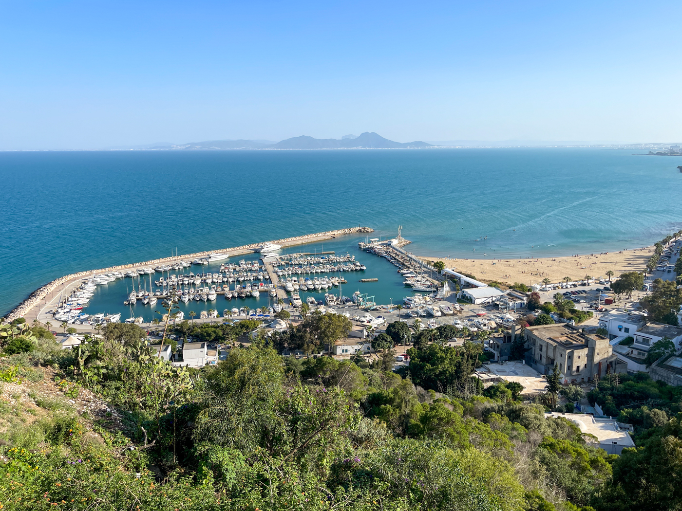 Mer vue du café de Sidi Bou Saïd