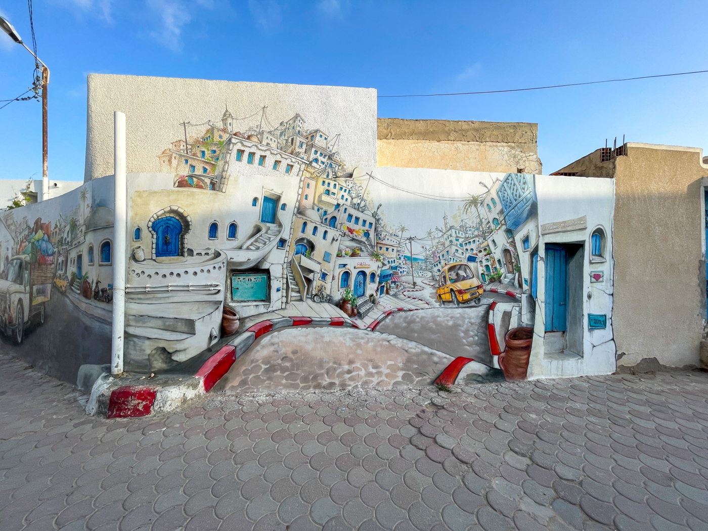 Murale de Djerbahood - Projet de street art à voir en Tunisie